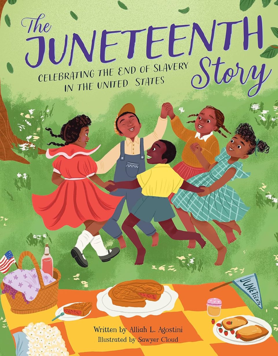 Fun things to do with your family for juneteenth A children's picture book cover called, "the juneteenth story. "