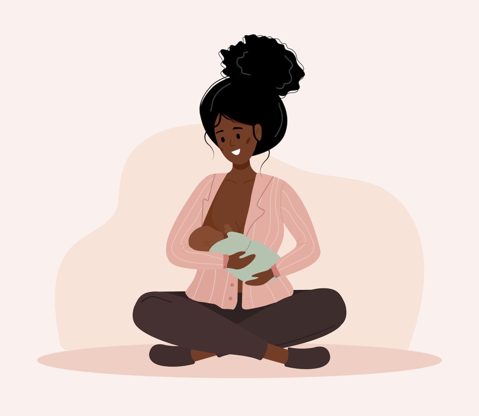 How often should i pump and breastfeed? A quick guide for new moms  Breastfeeding african american woman