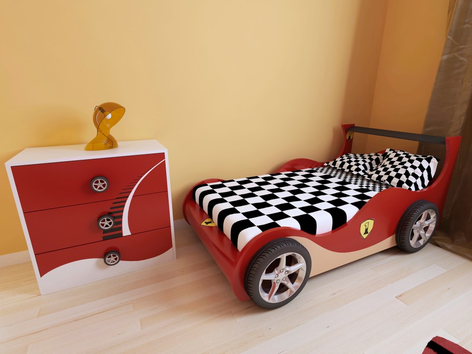 Why choose a car bed? Benefits that spark joy A race car bed in a child's room