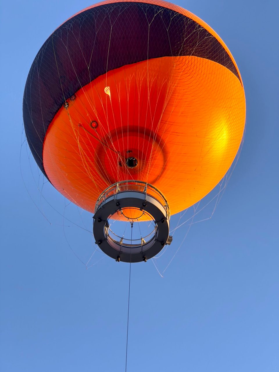 Irvine, california: a family-friendly option with plenty to experience and a few lessons learned The helium air balloon at great park in irvine, california.