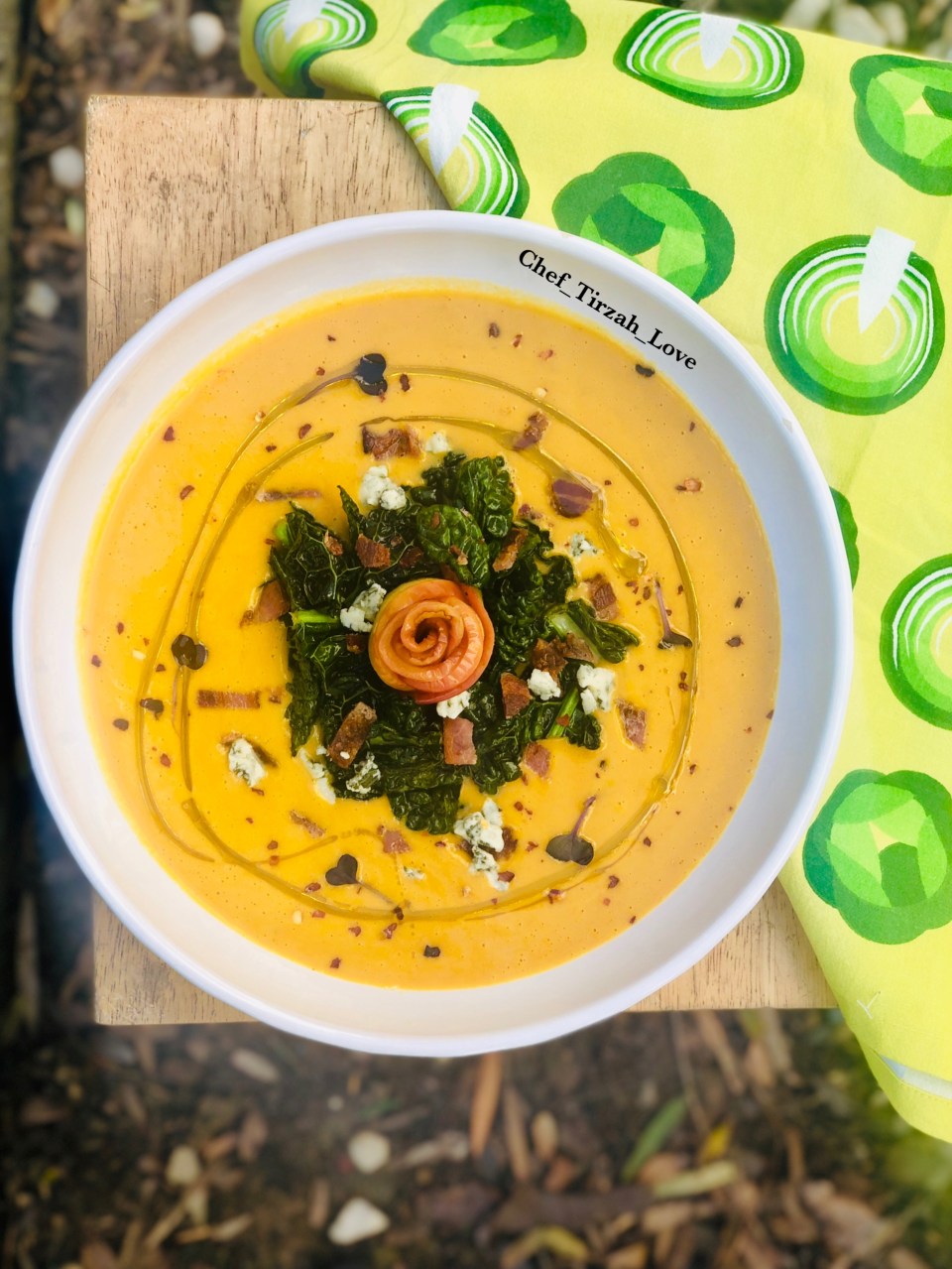 Loaded sweet potatoe soup on successful black parenting magazine