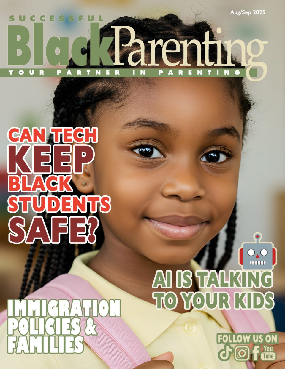 Sbp magazine big aug sep 2025 cover on successful black parenting magazine