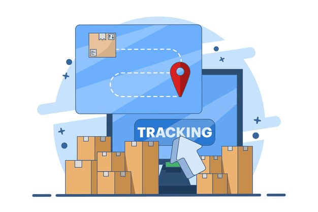 How to track a package online Ups illustration of the package delivery for parents to help them track a package