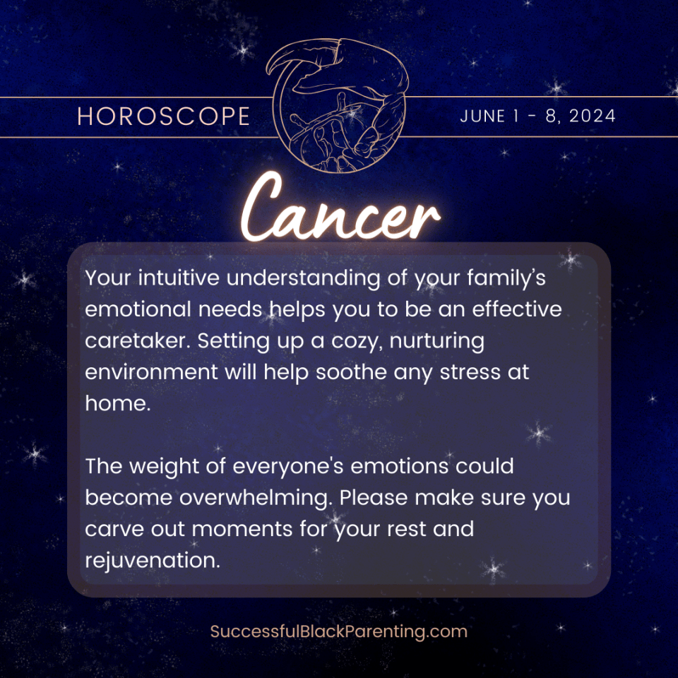 Horoscopes for parents: week of june 2nd – 8th Warm and nurturing cancer zodiac sign image, showcasing the protective shell of the crab, great for cancers focusing on family and home life in their astrological journey.