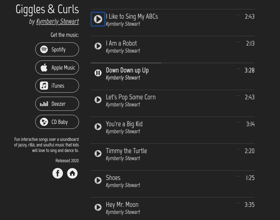 Giggles & curls ♪ ♫ ♬ music for preschoolers Screen shot 2020 03 26 at 7. 11. 51 pm on successful black parenting magazine
