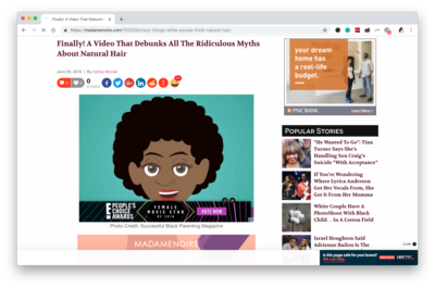 Black natural hair and its cultural significance on Madam Noir.