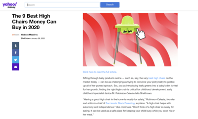 Top high chairs for babies, as recommended on Yahoo! Money.