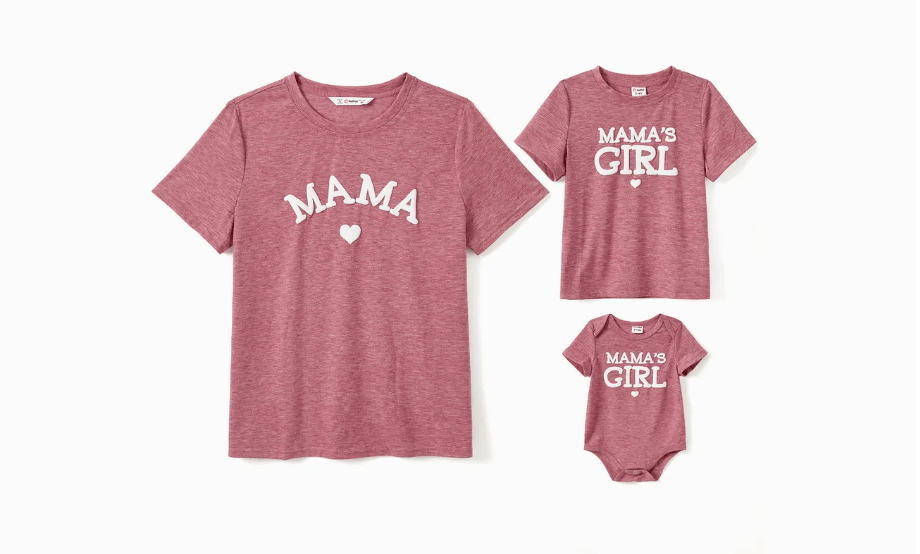 Informal stylish to get ready: mommy and me fashion journey Mama and me t-shirts for child and baby for mommy and me fashion